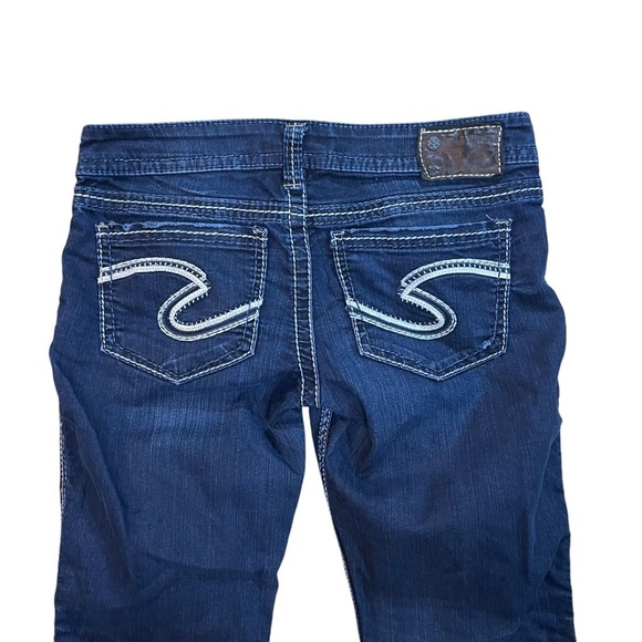 Y2K Silver Women’s Frances 18” Dark Wash Low Rise Bootcut Jeans - Picture 7 of 9